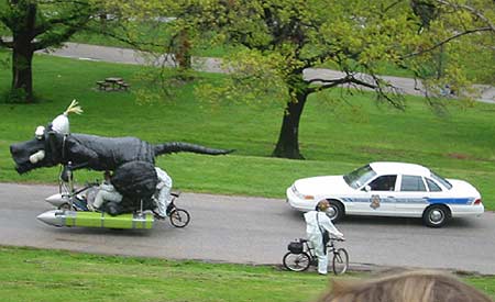 Police Pursue Giant Dog